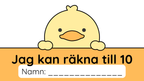 Jag kan räkna till 10 - Häfte