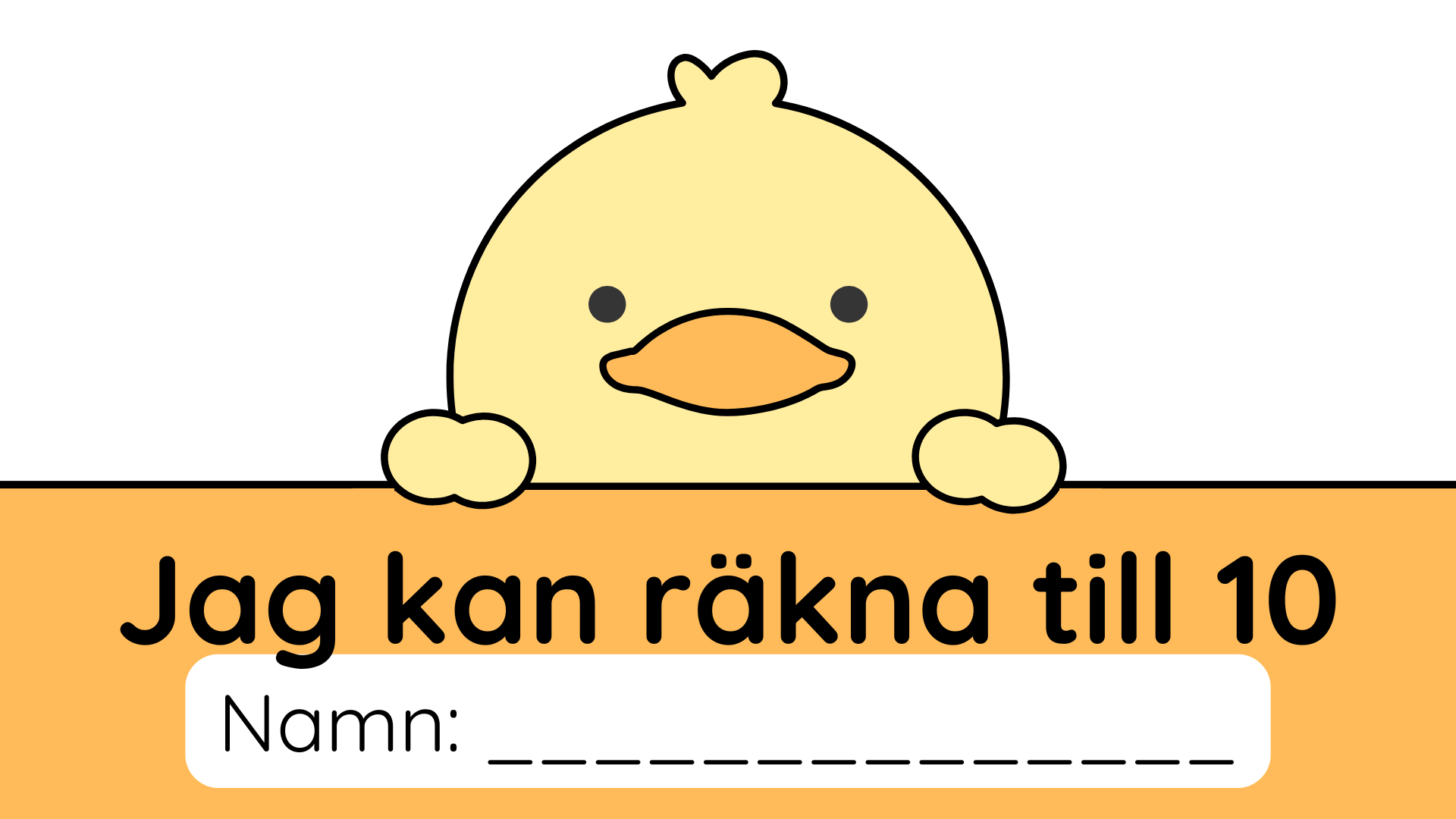 Jag kan räkna till 10 - Häfte