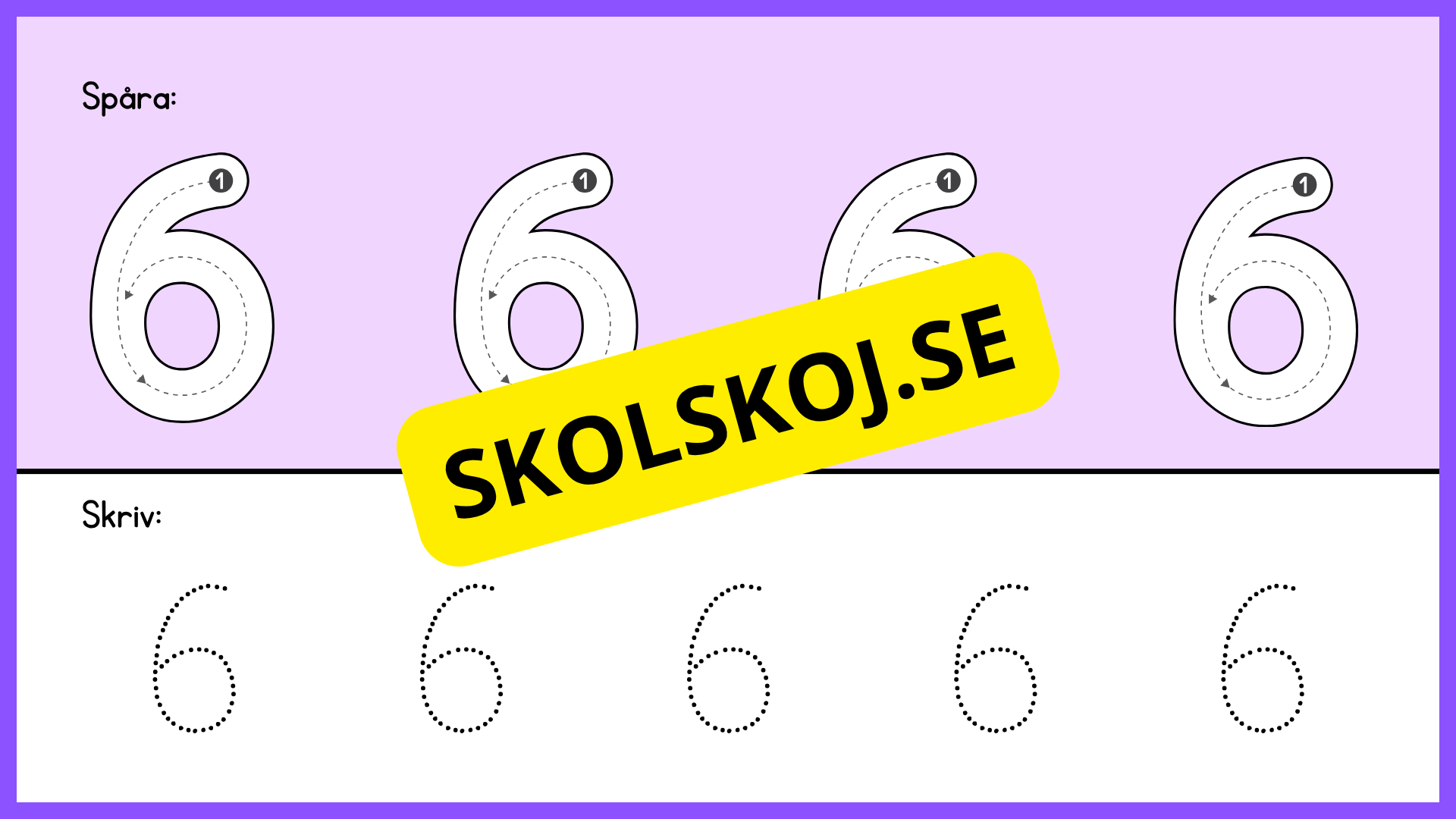 Jag kan räkna till 10 - Spåra siffror (23 sidor)