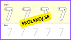 Jag kan räkna till 10 - Spåra siffror (23 sidor)