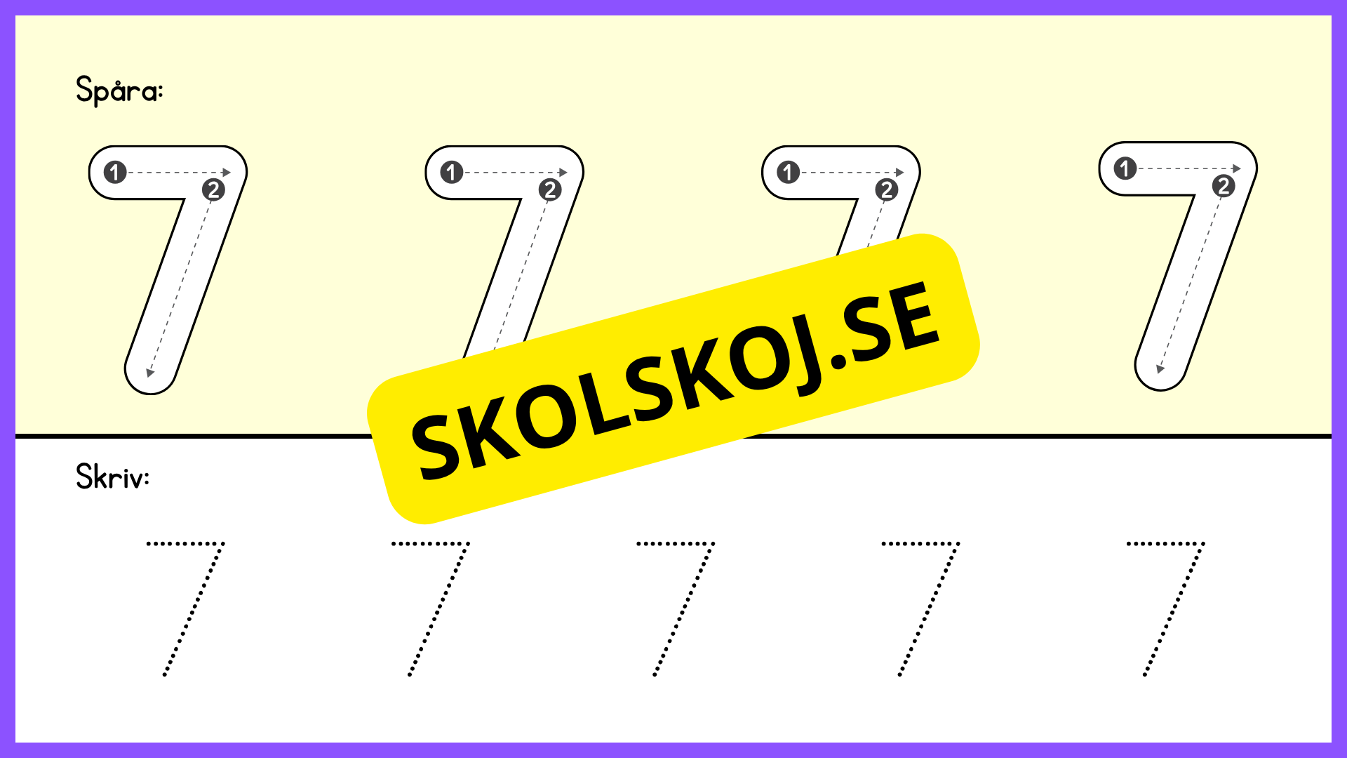 Jag kan räkna till 10 - Spåra siffror (23 sidor)