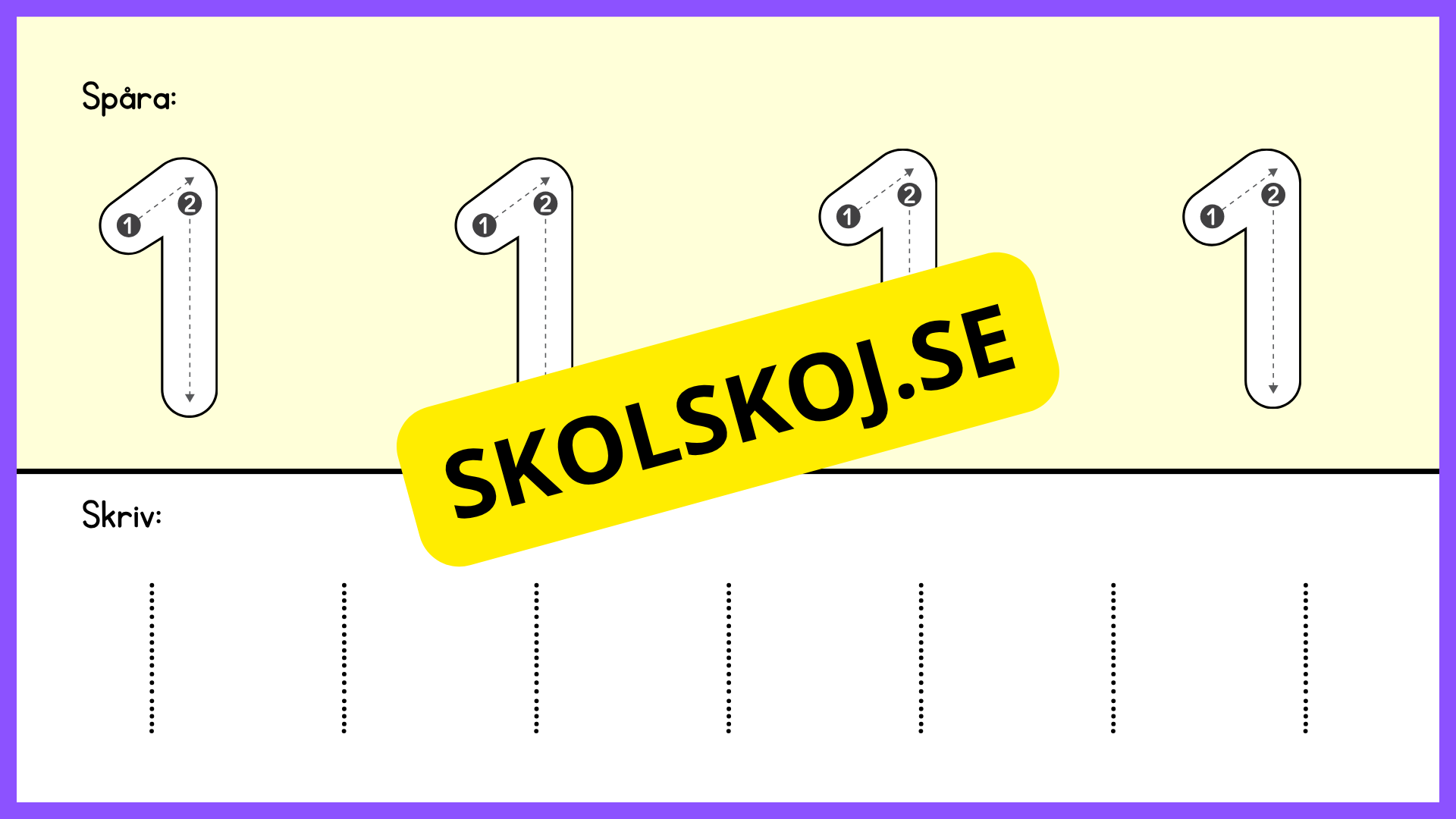 Jag kan räkna till 10 - Spåra siffror (23 sidor)