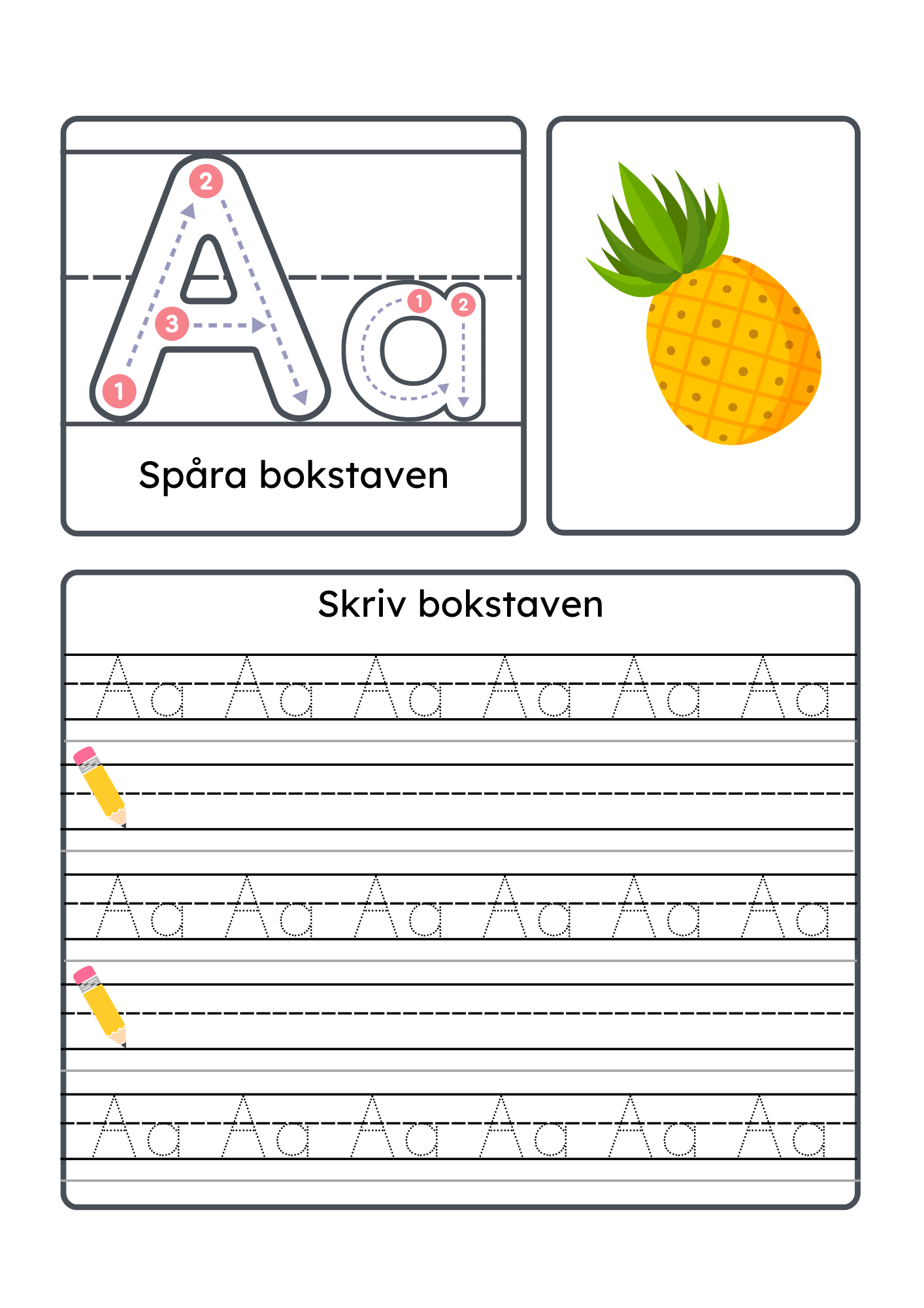 Jag lär mig alfabetet - Häfte abc
