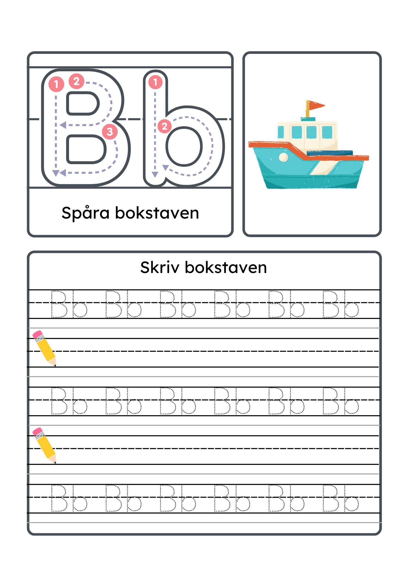 Jag lär mig alfabetet - Häfte abc