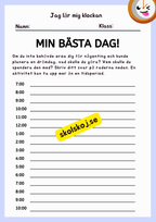 Jag lär mig klockan + problemlösning