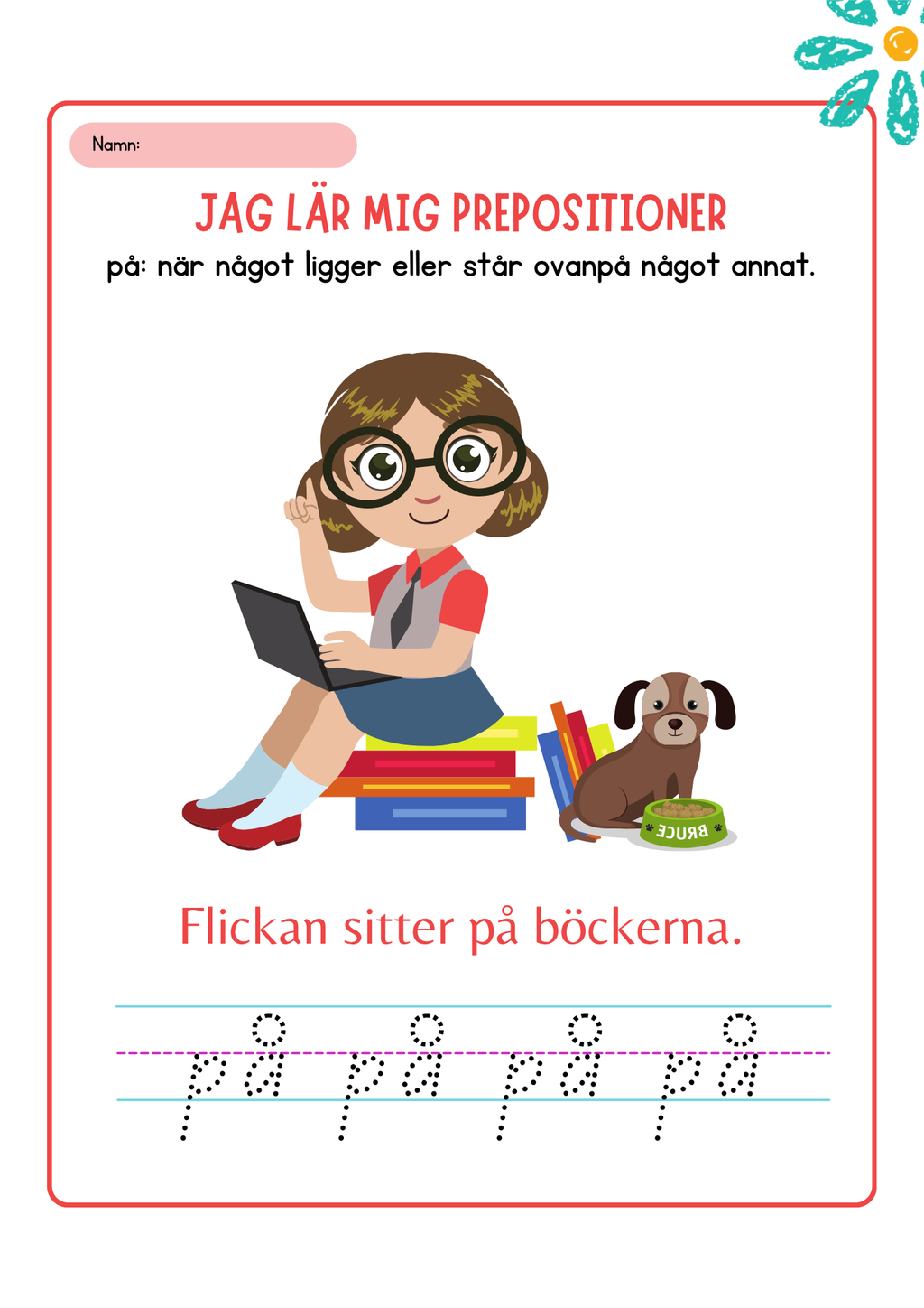 Jag lär mig prepositioner - Häfte