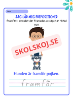 Jag lär mig prepositioner - Häfte