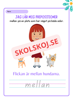 Jag lär mig prepositioner - Häfte