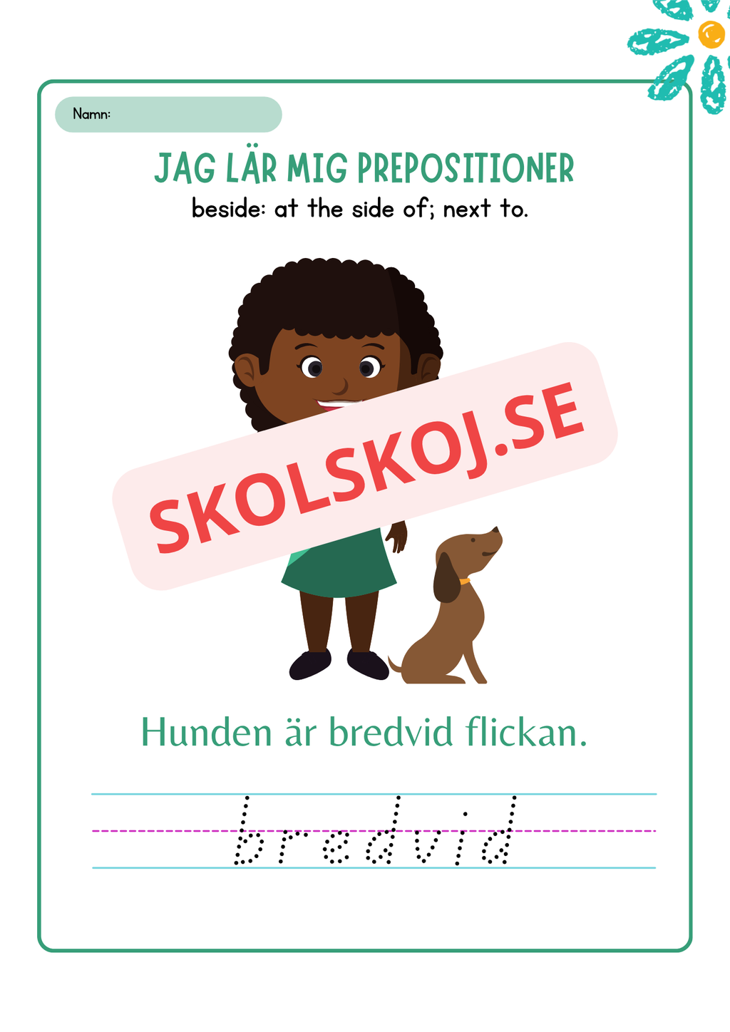 Jag lär mig prepositioner - Häfte