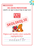 Jag lär mig prepositioner - Häfte