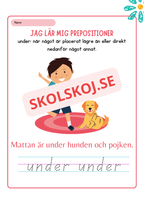 Jag lär mig prepositioner - Häfte