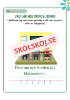 Jag lär mig prepositioner - Häfte