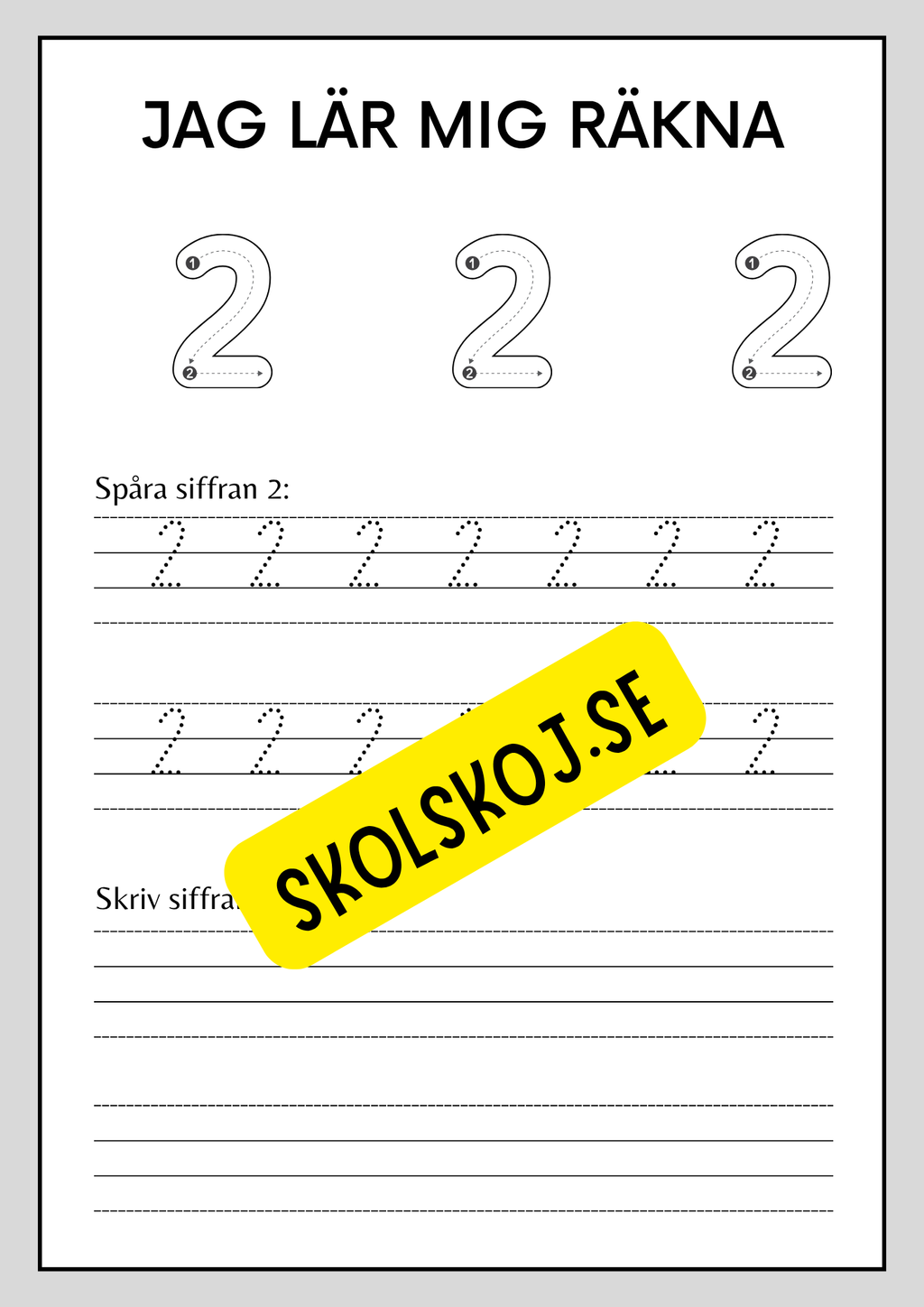 Jag lär mig räkna 1 - 30