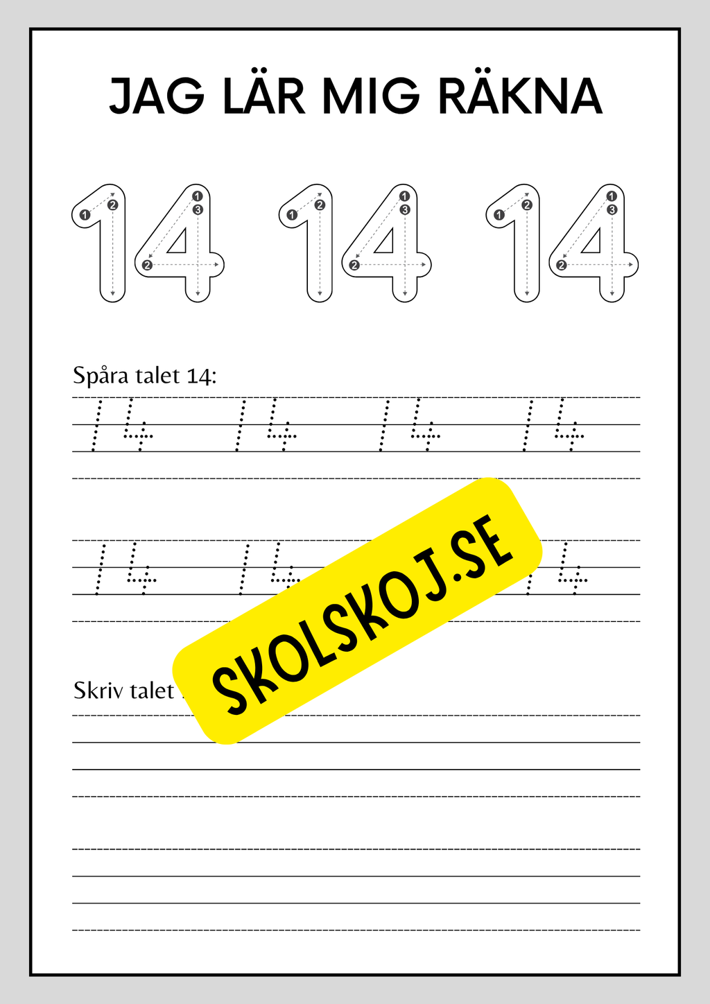 Jag lär mig räkna 1 - 30
