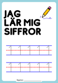 Jag lär mig siffror - Häfte