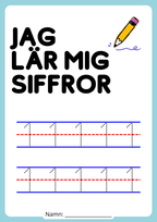 Jag lär mig siffror - Häfte