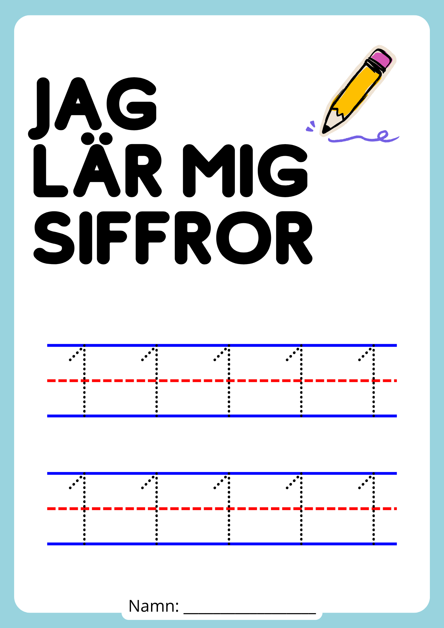 Jag lär mig siffror - Häfte