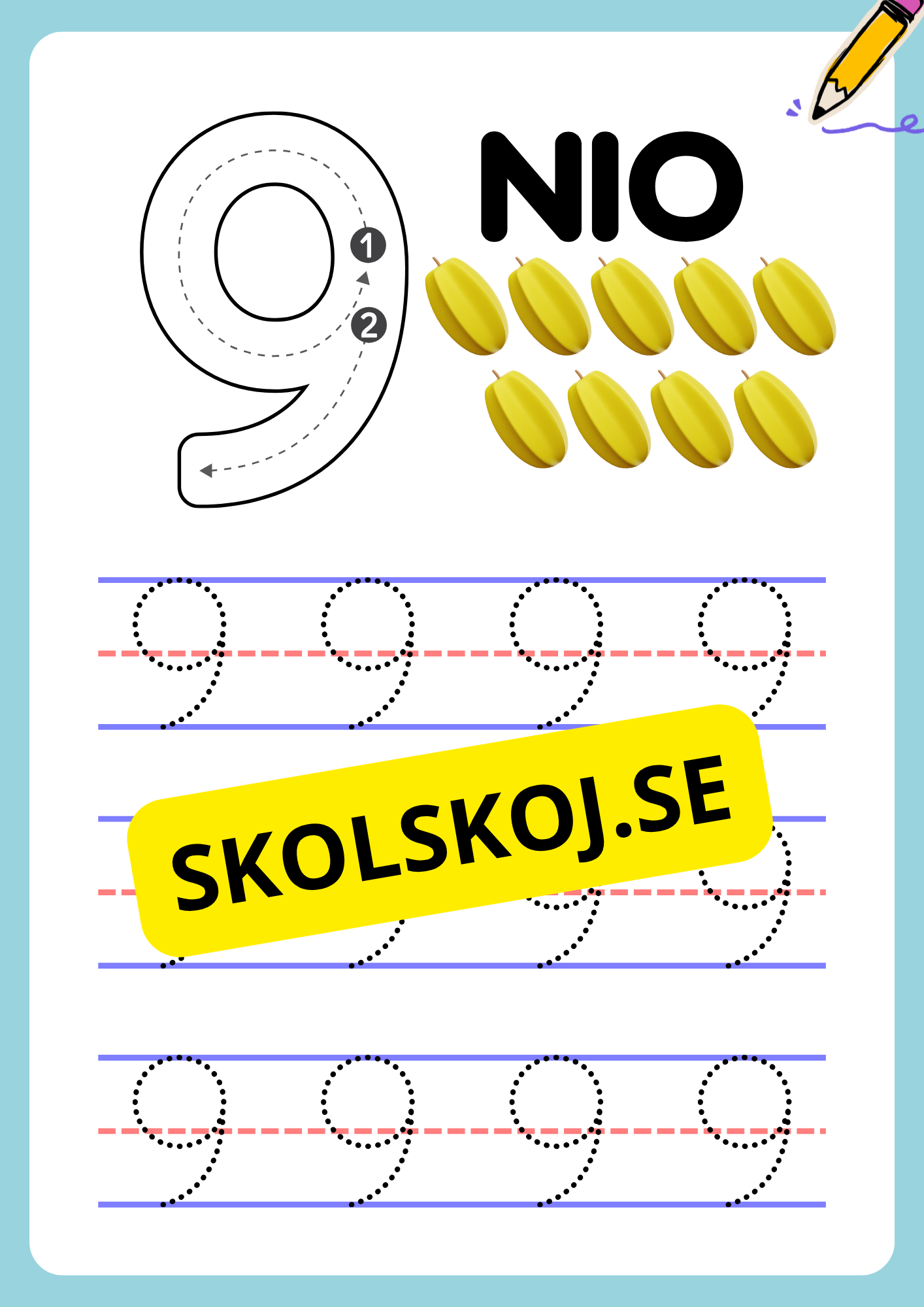 Jag lär mig siffror - Häfte