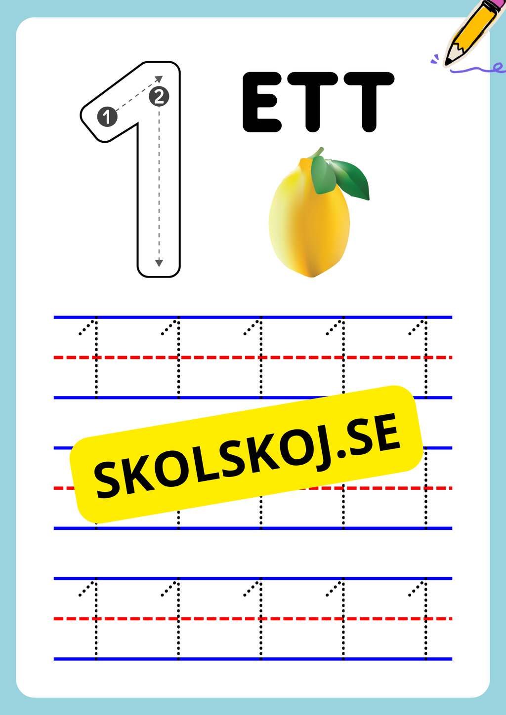 Jag lär mig siffror - Häfte