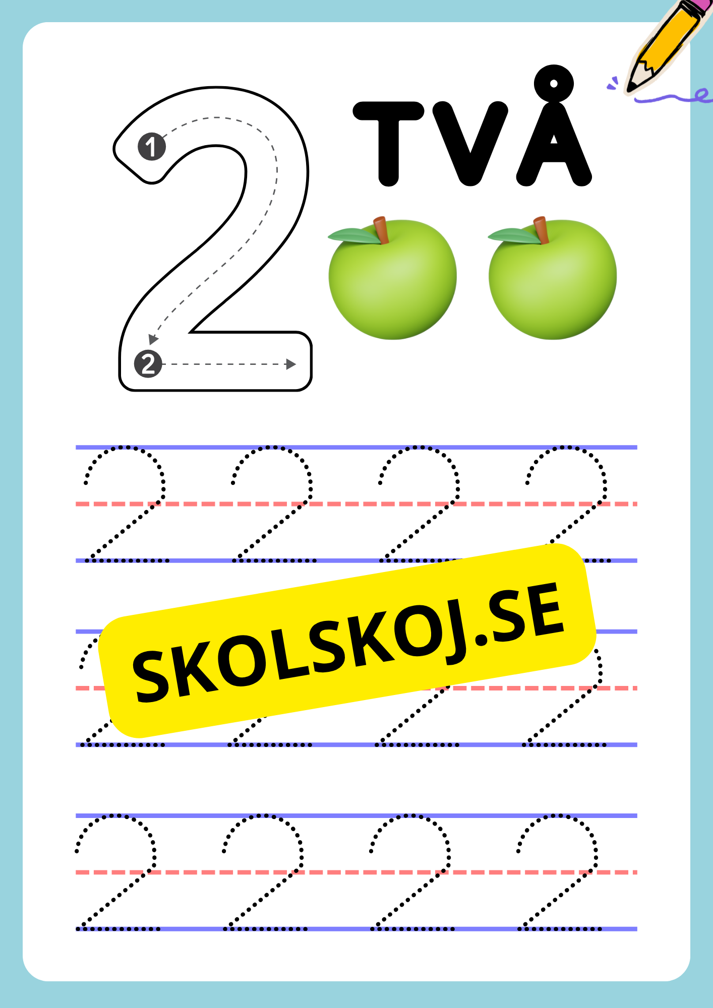 Jag lär mig siffror - Häfte