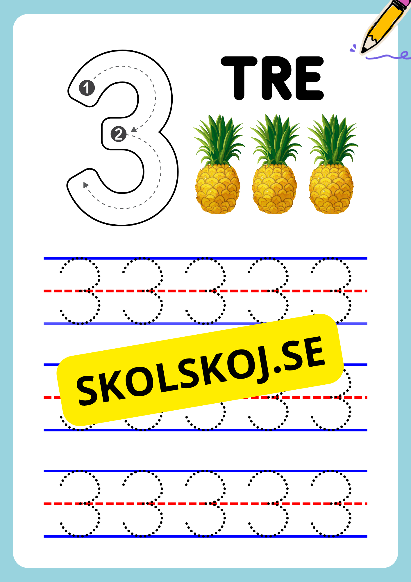 Jag lär mig siffror - Häfte