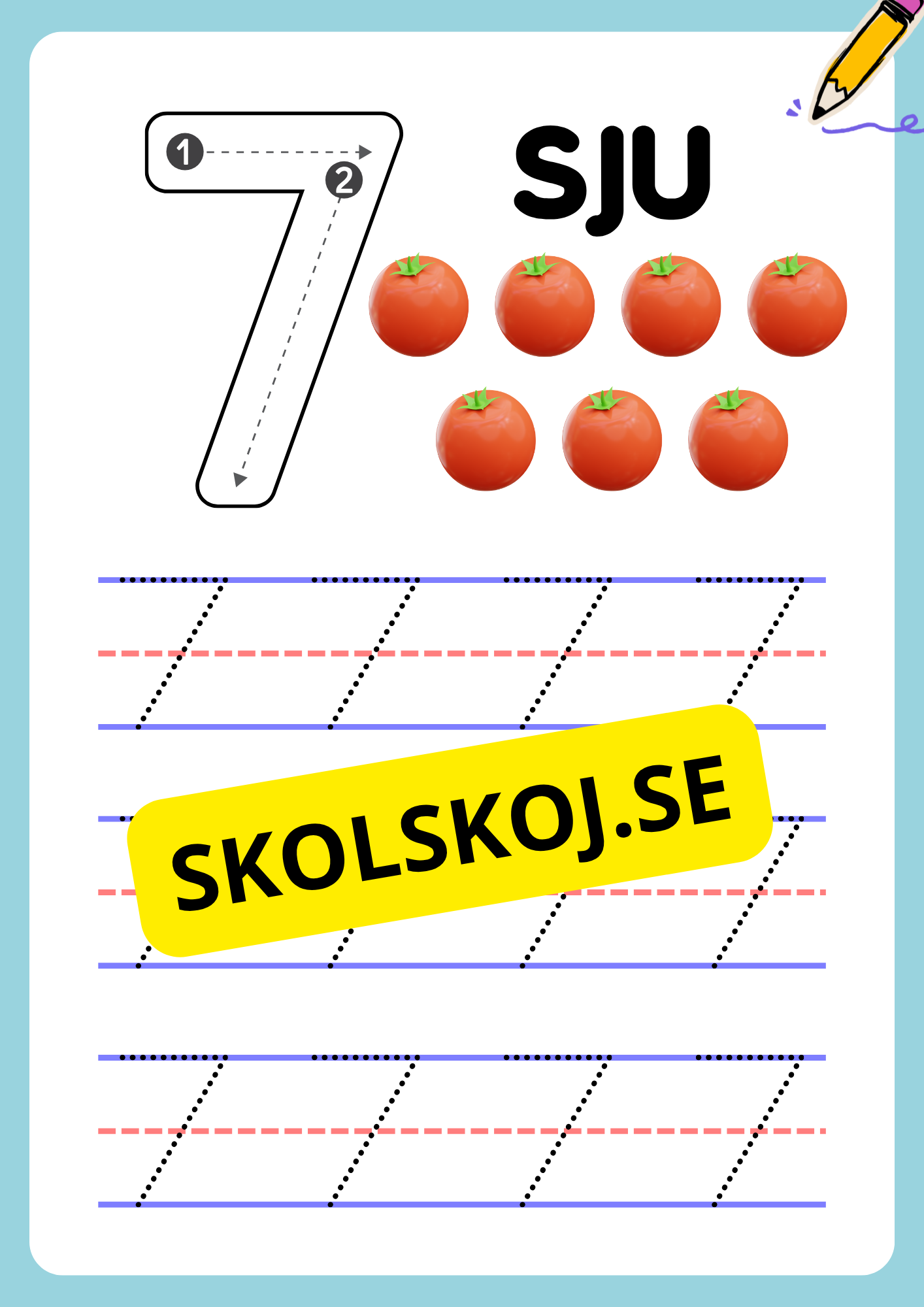 Jag lär mig siffror - Häfte