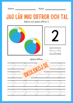 Jag lär mig siffror och tal 1 - 20