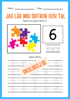 Jag lär mig siffror och tal 1 - 20