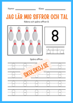 Jag lär mig siffror och tal 1 - 20