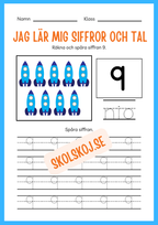 Jag lär mig siffror och tal 1 - 20