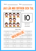 Jag lär mig siffror och tal 1 - 20