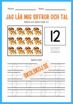 Jag lär mig siffror och tal 1 - 20