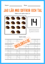 Jag lär mig siffror och tal 1 - 20