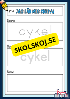 Jag lär mig skriva - Häfte - Spåra och skriv (40 sidor)