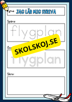 Jag lär mig skriva - Häfte - Spåra och skriv (40 sidor)