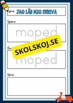 Jag lär mig skriva - Häfte - Spåra och skriv (40 sidor)