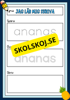 Jag lär mig skriva - Häfte - Spåra och skriv (40 sidor)
