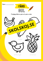 Jag lär mig skriva - Jag lär mig färgerna