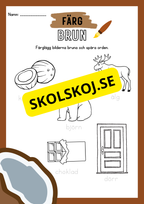 Jag lär mig skriva - Jag lär mig färgerna