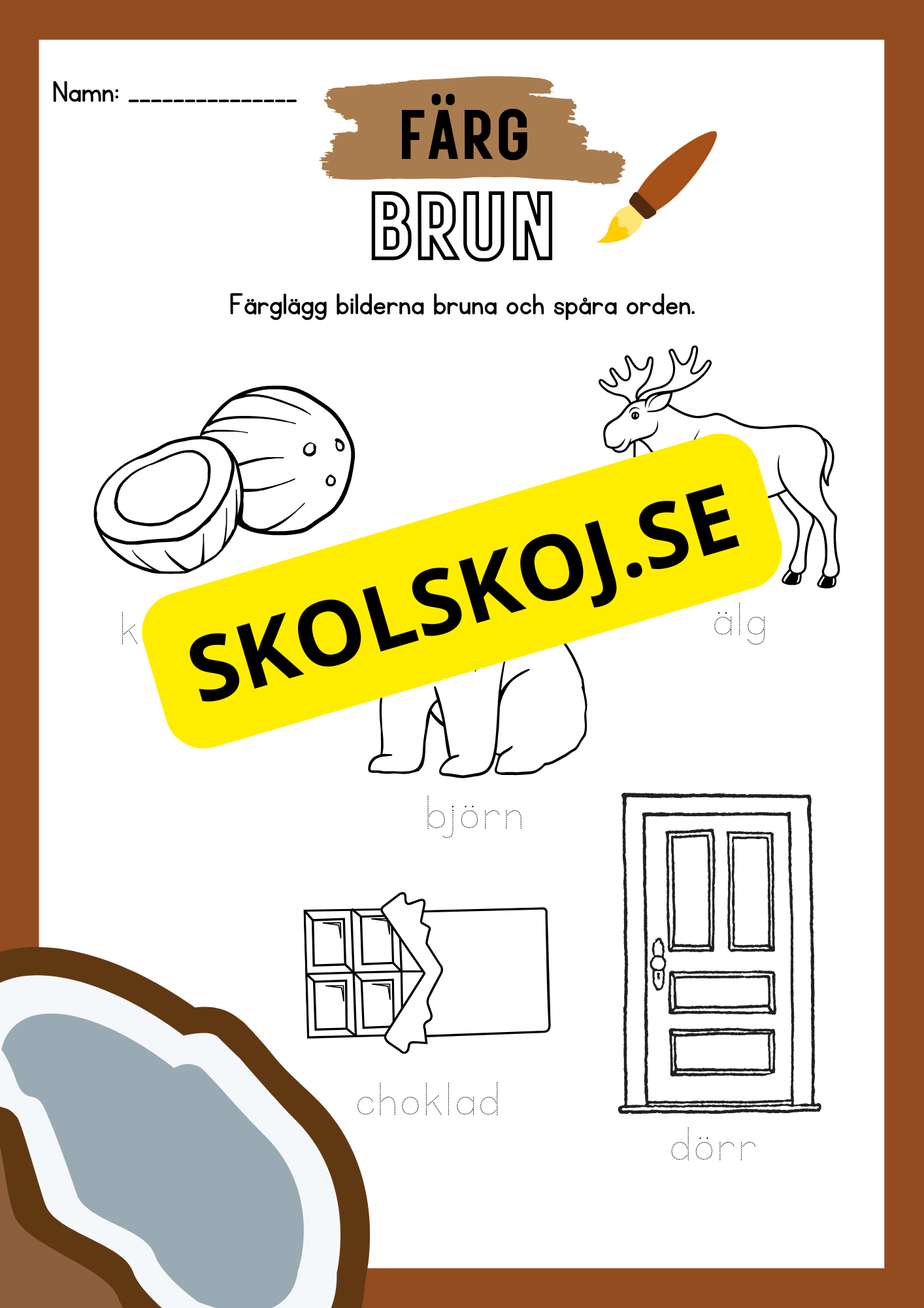 Jag lär mig skriva - Jag lär mig färgerna