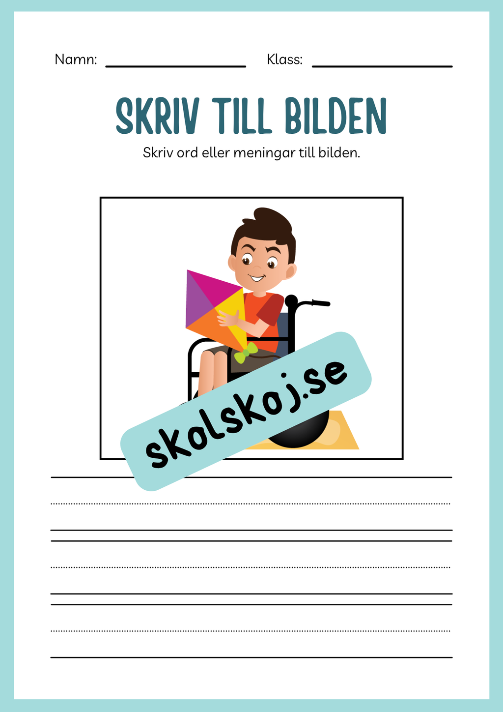 Jag lär mig skriva - Tema leksaker (24 sidor)