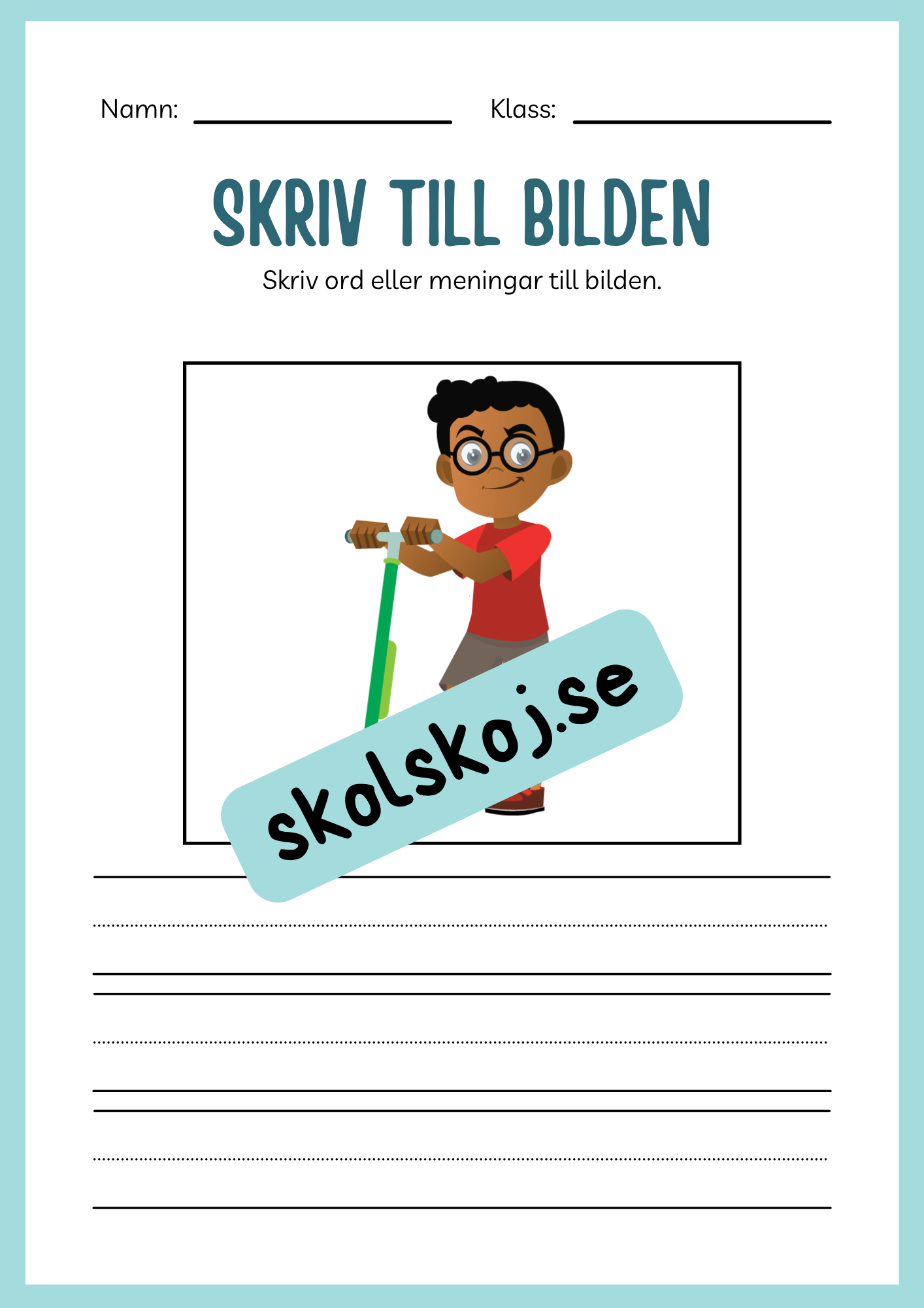 Jag lär mig skriva - Tema leksaker (24 sidor)