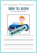 Jag lär mig skriva - Tema leksaker (24 sidor)