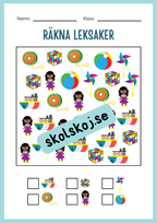 Jag lär mig skriva - Tema leksaker (24 sidor)