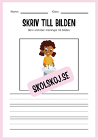 Jag lär mig skriva - Tema personlig hygien (24 sidor)