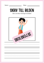 Jag lär mig skriva - Tema personlig hygien (24 sidor)