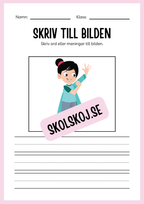 Jag lär mig skriva - Tema personlig hygien (24 sidor)