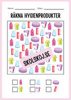 Jag lär mig skriva - Tema personlig hygien (24 sidor)
