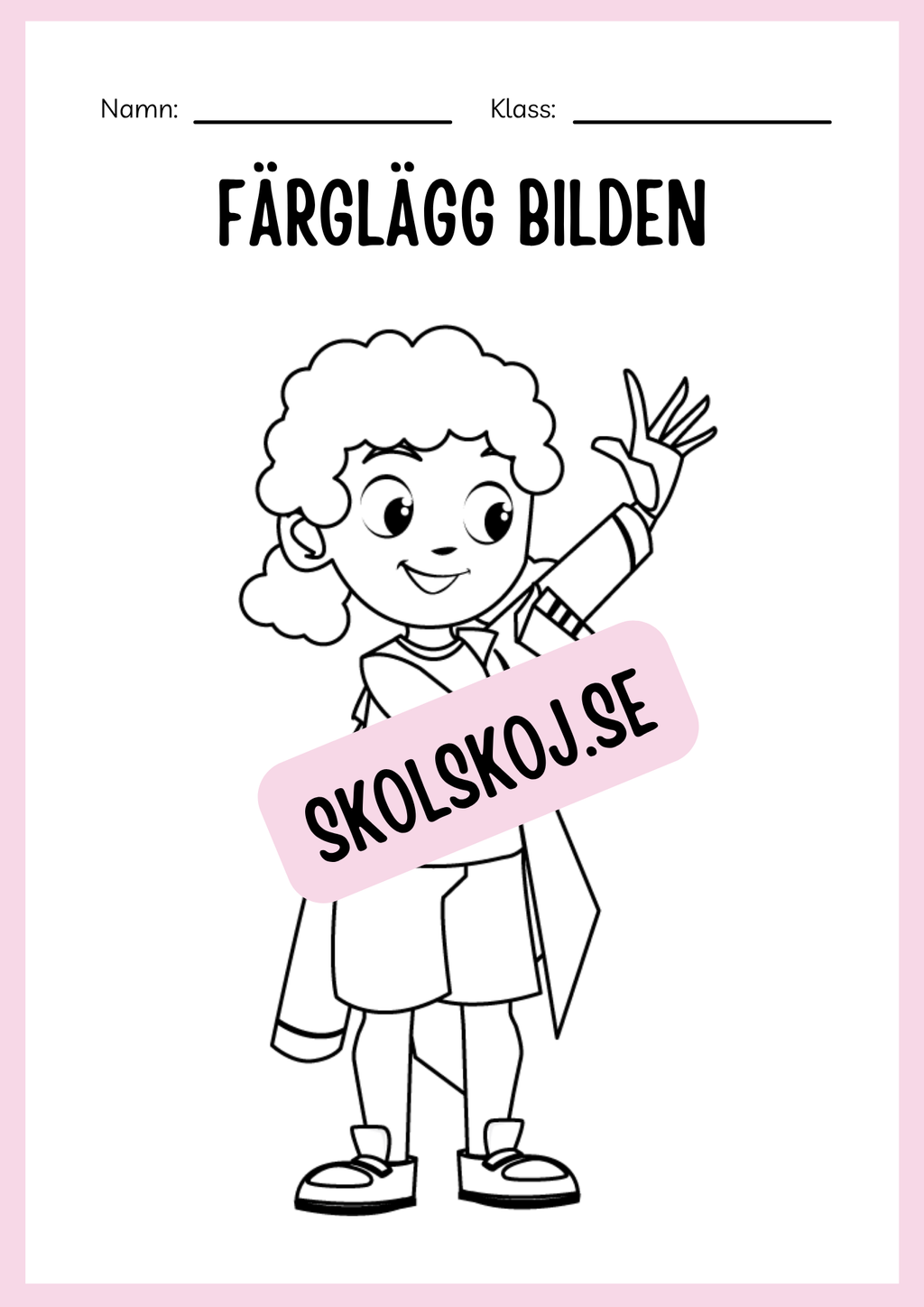 Jag lär mig skriva - Tema personlig hygien (24 sidor)