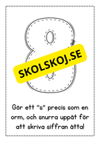 Jag lär mig skriva siffror - Häfte